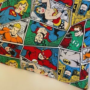 Handmade superheroes travel bag